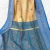 Off White Tussar Kolka Saree