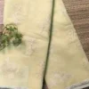 Light Yellow Cotton Kota Saree,yellow