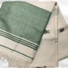 Off White Tussar Jamdani Saree