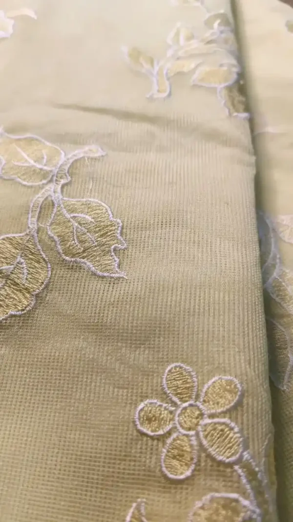 Light Yellow Cotton Kota Saree,yellow