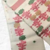 Off White Tussar Kolka Saree