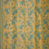 Slate color with yellow stitch work on Tussar silk saree