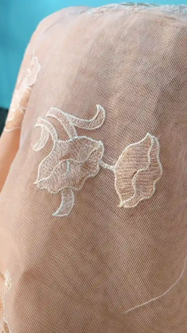 Peachy Pink Cotton Kota Saree,kota