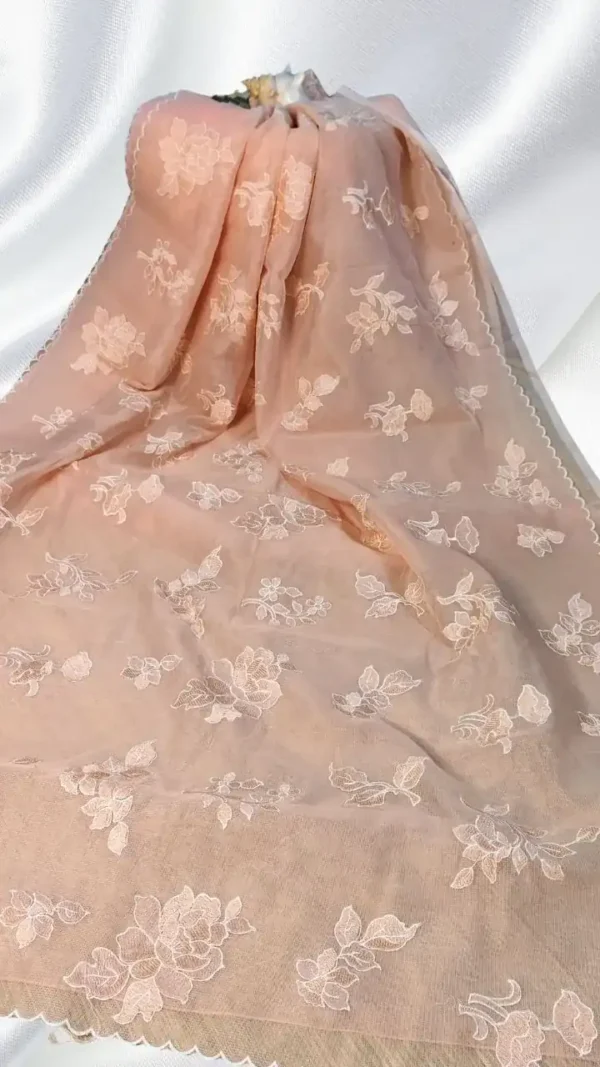 Peachy Pink Cotton Kota Saree,kota