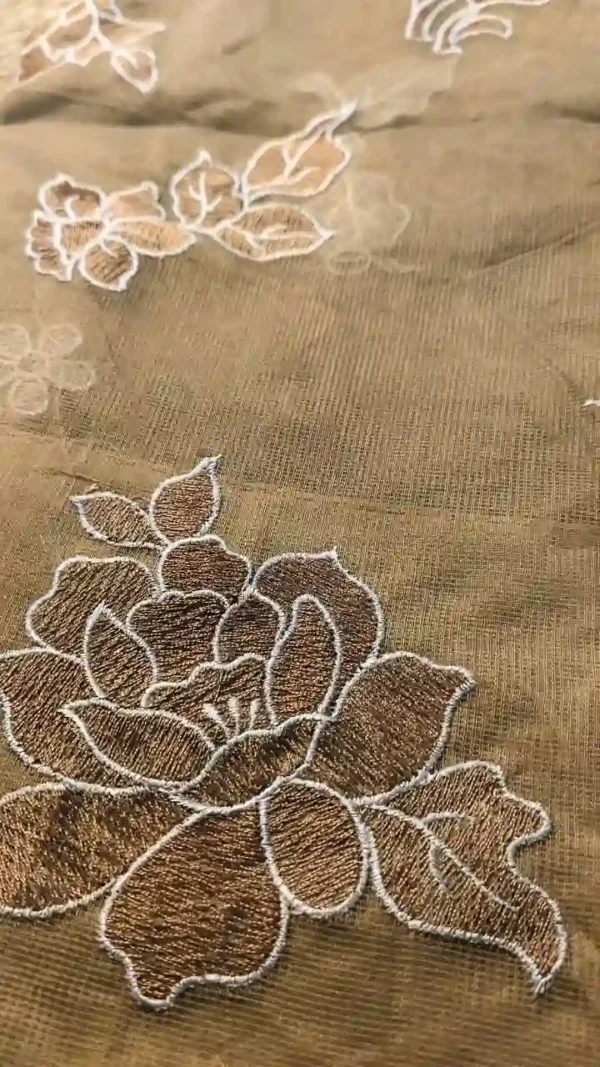 Light Brown Cotton Kota Saree,cotton
