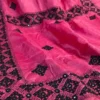 Pink Tussar silk saree