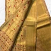 Beige Tussar Zari Saree