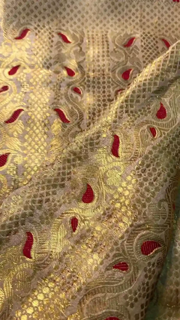 Beige Tussar Zari Saree