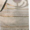 Off White Tussar Floral Zari Saree