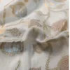 Off White Tussar Floral Zari Saree