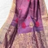 Purple Tussar Zari Saree