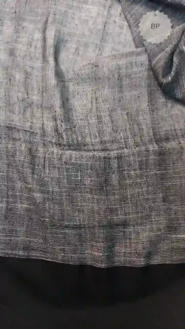 White Khadi Ikkot Saree