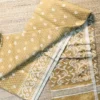 Mustard Yellow Cotton Jamdani,jamdani
