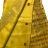 Yellow Tussar Zari Saree