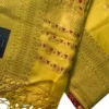 Yellow Tussar Zari Saree