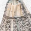 Off White Tussar Kolka Saree