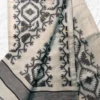 Off White Tussar Kolka Saree