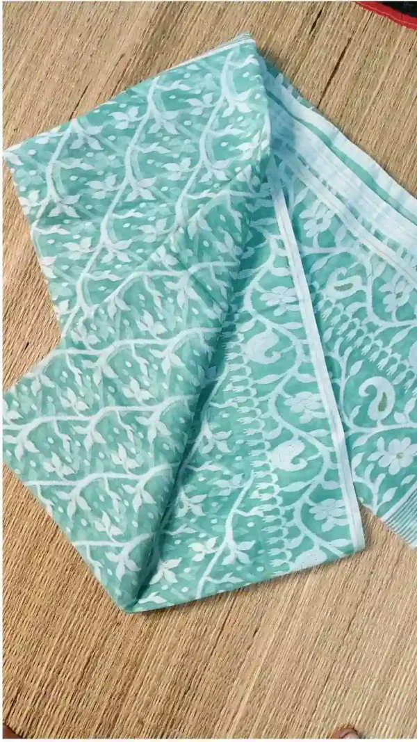 Blue Cotton Jamdani Saree,jamdani