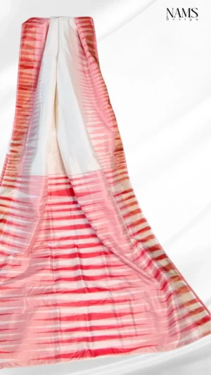 White Katan Silk Saree