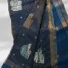 Blue Matka Zari Saree