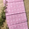 Baby Pink Cotton Jamdani Saree,pink