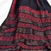 Black Katan Silk Block Print Saree