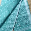 Radiant Cyan Cotton Jamdani Saree,saree