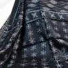 Black Tussar Needle Print Saree