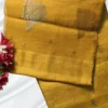 Yellow Matka Zari Saree