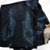 Slate Tussar Needle Print Saree