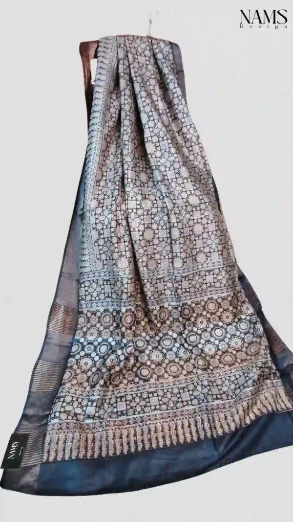 Tussar Silk Saree,beige