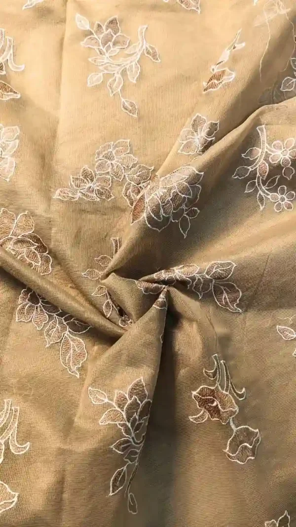 Light Brown Cotton Kota Saree,cotton