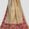 Beige Tussar silk