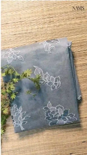 Light Grey Cotton Kota Saree,saree