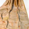 Biscuit color eco printed Tussar silk saree Saree