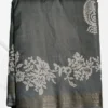 Grey Katan Silk Zari Saree
