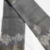 Grey Katan Silk Zari Saree