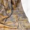 Slate color eco printed Tussar silk saree Saree
