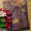 Exquisite Brown Tussar Eco Printed Saree – Timeless Elegance