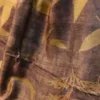 Brown color eco printed Tussar silk saree Saree