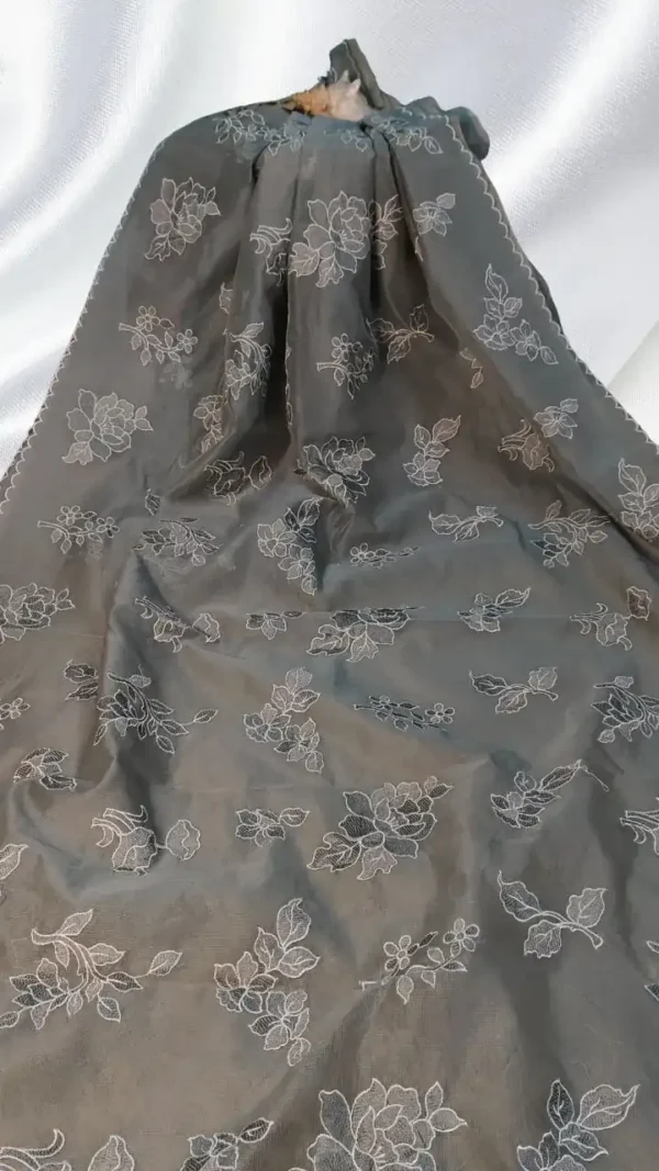 Light Grey Cotton Kota Saree,saree