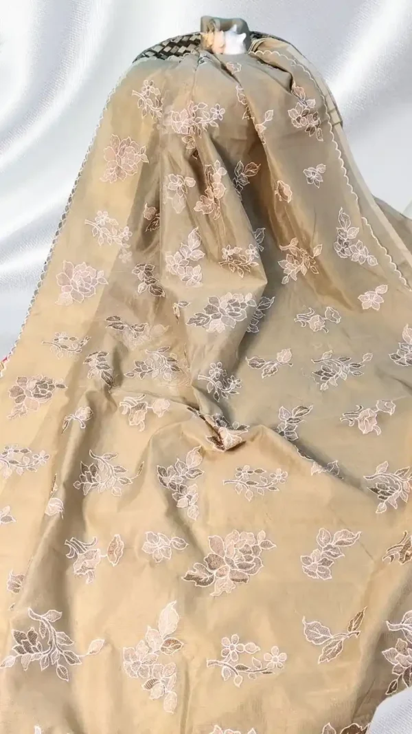 Light Brown Cotton Kota Saree,cotton