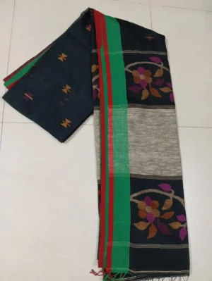 Black Silk Motka Saree