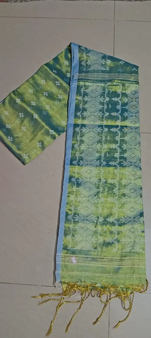 Sap Green Tissue Saree
