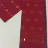 Maroon Linen Zari Saree