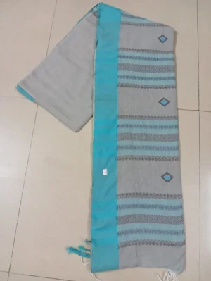 Grey Khadi Jamdani Saree