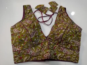 Olive Green Cotton Blouse