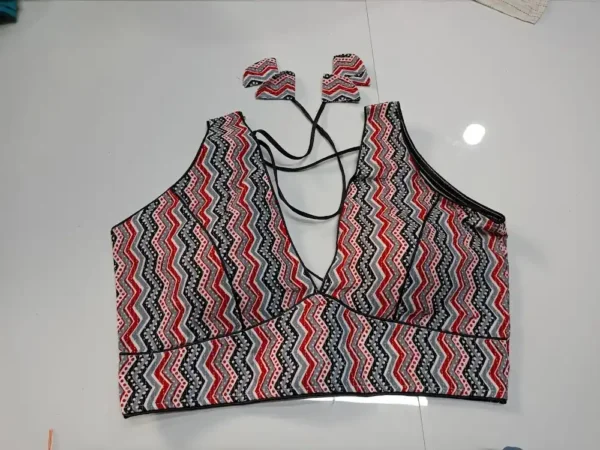 Zig Zag Pure Cotton Blouse