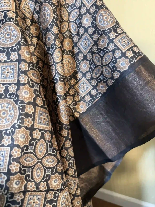 Tussar Silk Saree,beige