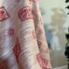 Beige Tussar Fish Gicha Saree